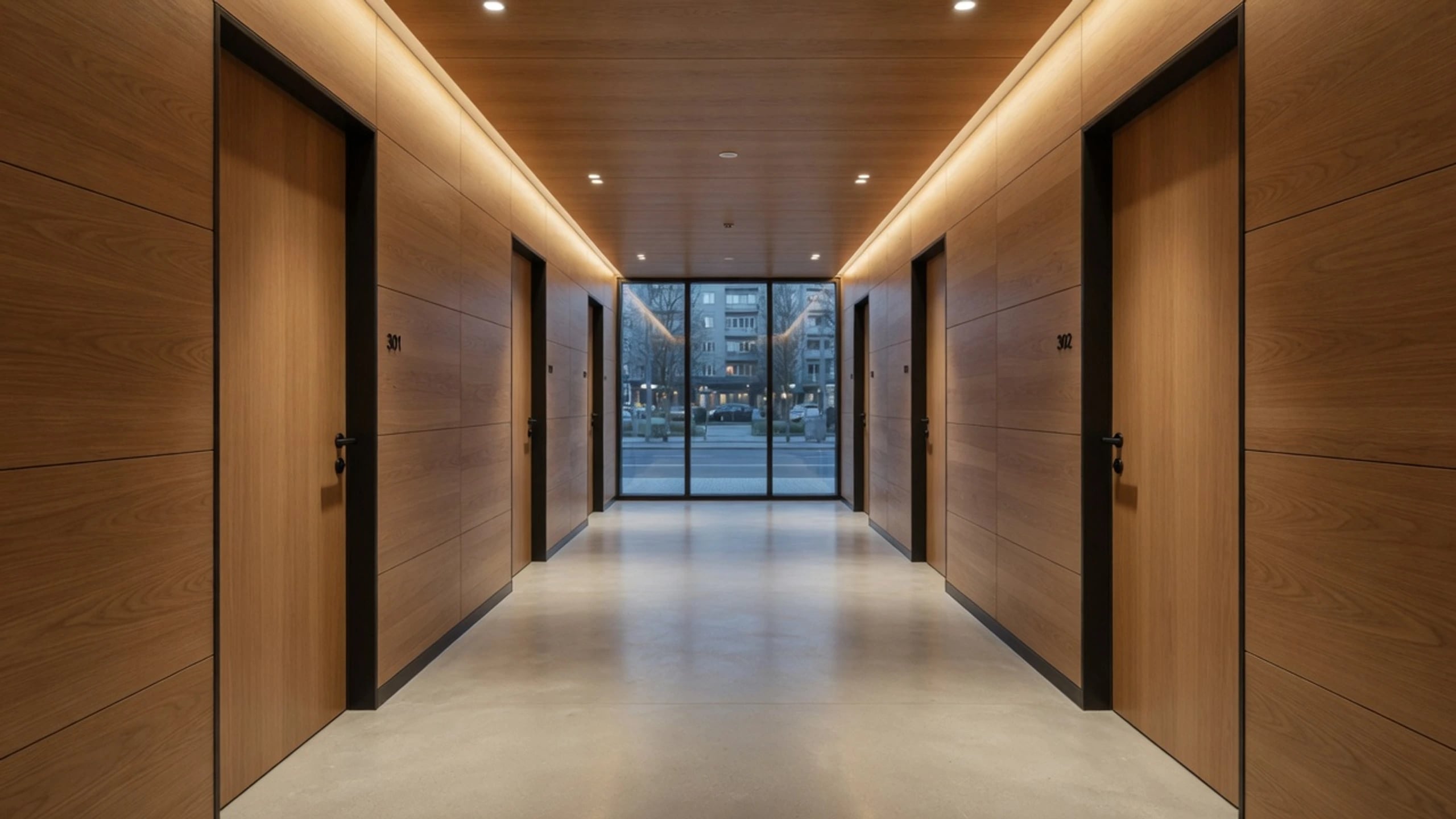 Części wspólne 09 — korytarz dąb