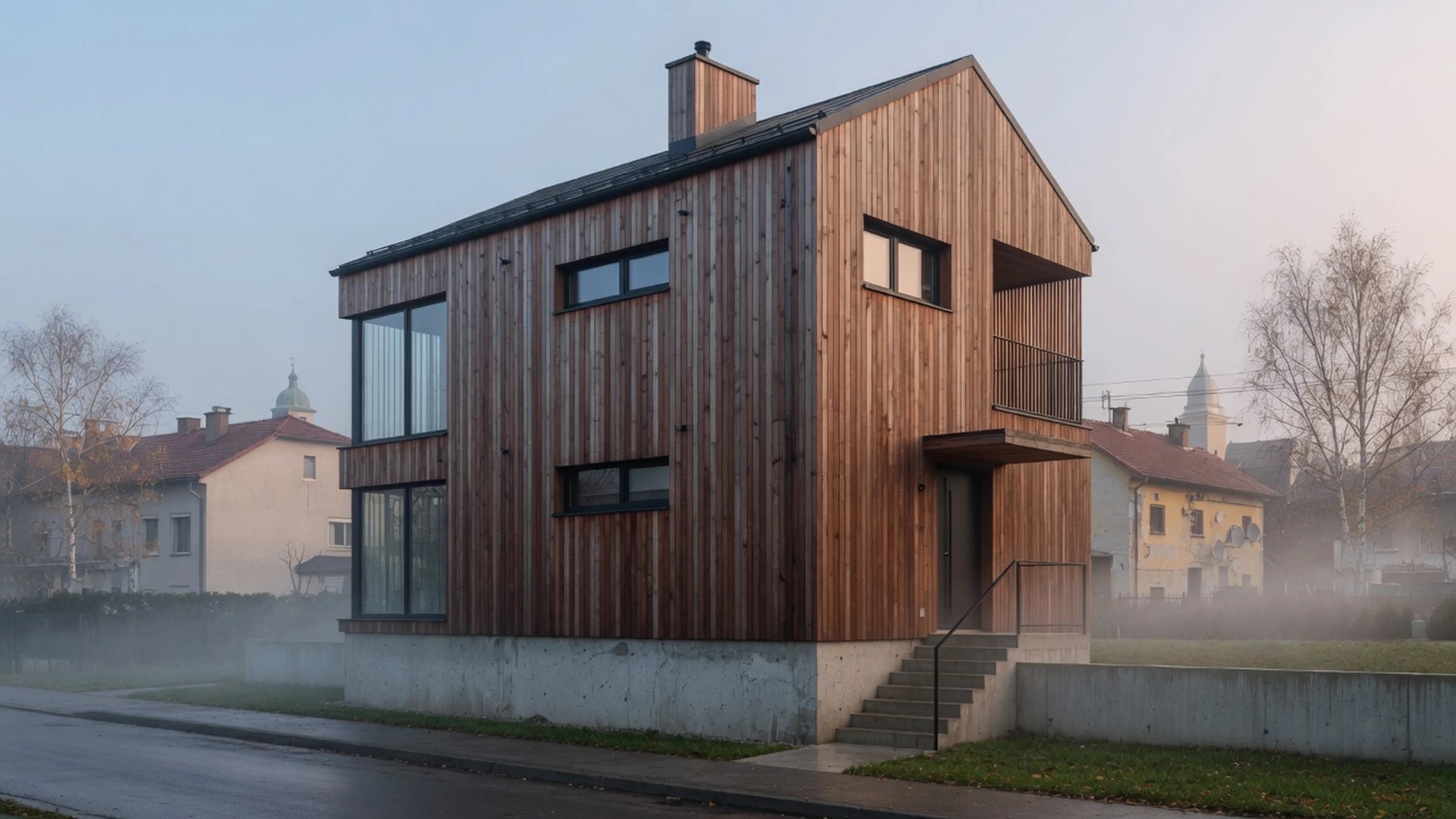 Drewniany 08 — cedr rainscreen